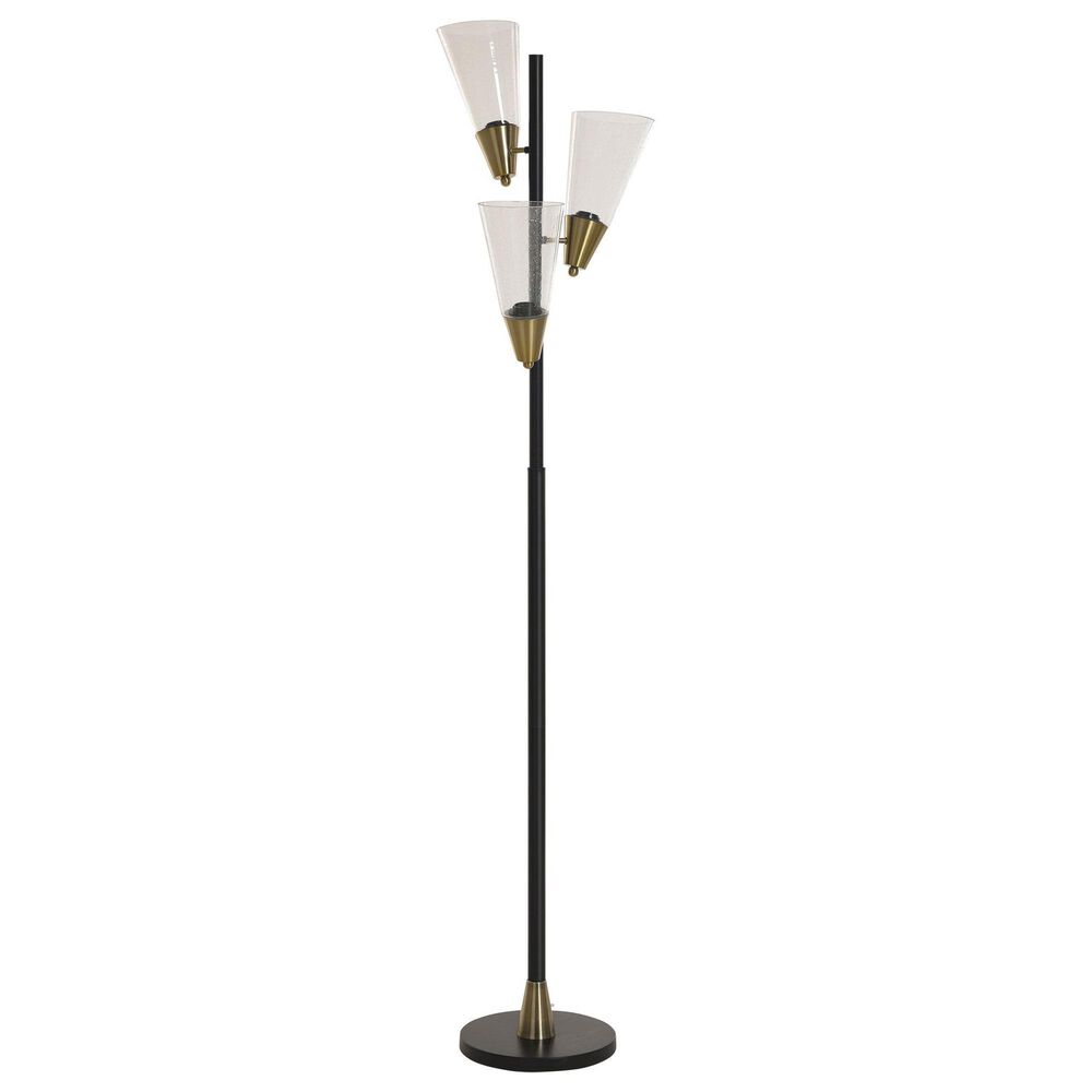 Flair Industries 70" Steel Floor Lamp in Pesch Gold, , large