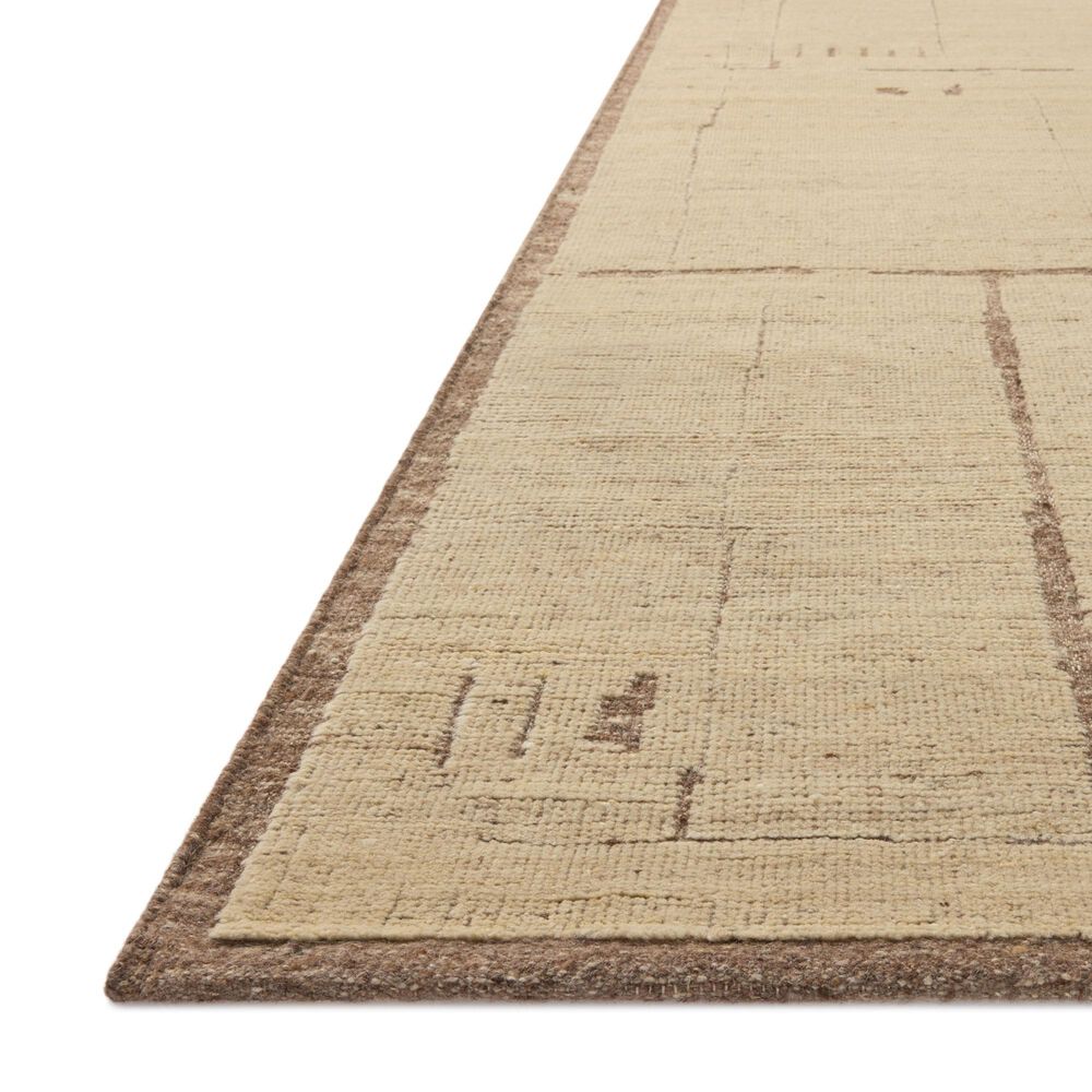 Loloi Beckham Brown and Antique Ivory 4' x 6' Area Rug, , large