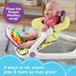Fisher Price Monkey Baby Chair Kick and Play Deluxe Sit-Me-Up Seat in Purple and Multicolor, , large
