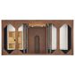 James Martin Vanities Lorelai 48" Single Vanity in Mid-Century Walnut with 3 cm White Zeus Quartz Top, , large