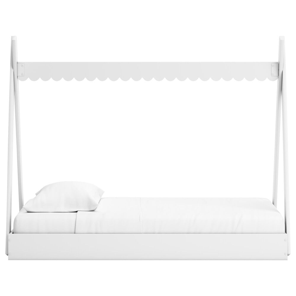 Ashley Hallityn Twin Tent Bed in Matte White, , large