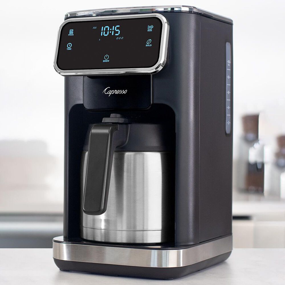 Jura 10-Cup Touchscreen Coffee Maker with Thermal Carafe in Black and Stainless Steel, , large