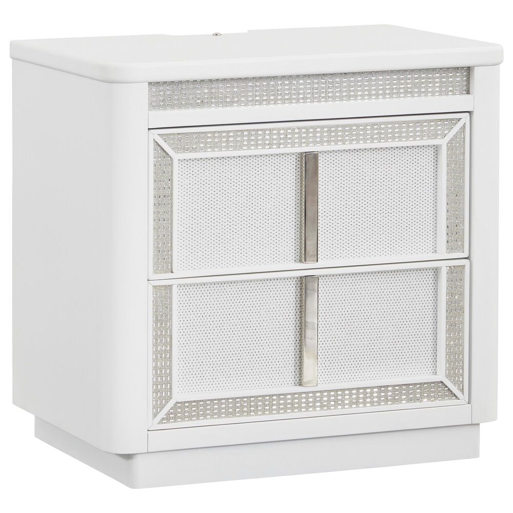Millenium Chalanna 4-Piece California King Bedroom Set in White Lacquer, , large