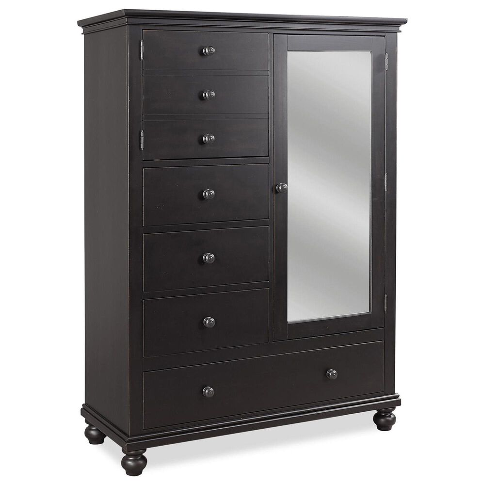 Riva Ridge Oxford 4-Drawer Chifforobe in Black, , large