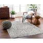 Surya Dresden Taupe, Off-White, Light Gray, Deep Teal, Dusty Sage, Ink Blue and Mustard 6"7" x 9"6" Area Rug, , large