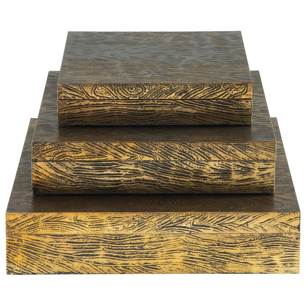 Ashley Keldy 3-Piece Box Set in Antique Brass, , large