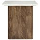 Ashley Isanti End Table in Light Brown and White, , large