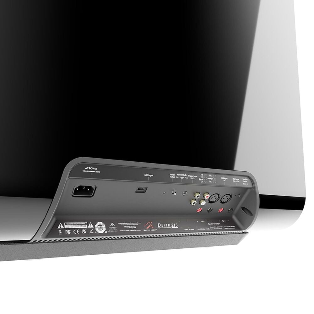 Martin Logan Depth 215 Subwoofer in Gloss Black, , large