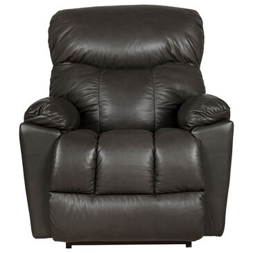 La-Z-Boy Morrison Leather Power Rocker Recliner in Grey, , large