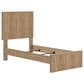 Ashley Gramburg 4 Piece Twin Panel Bedroom Set in Warm Brown, , large