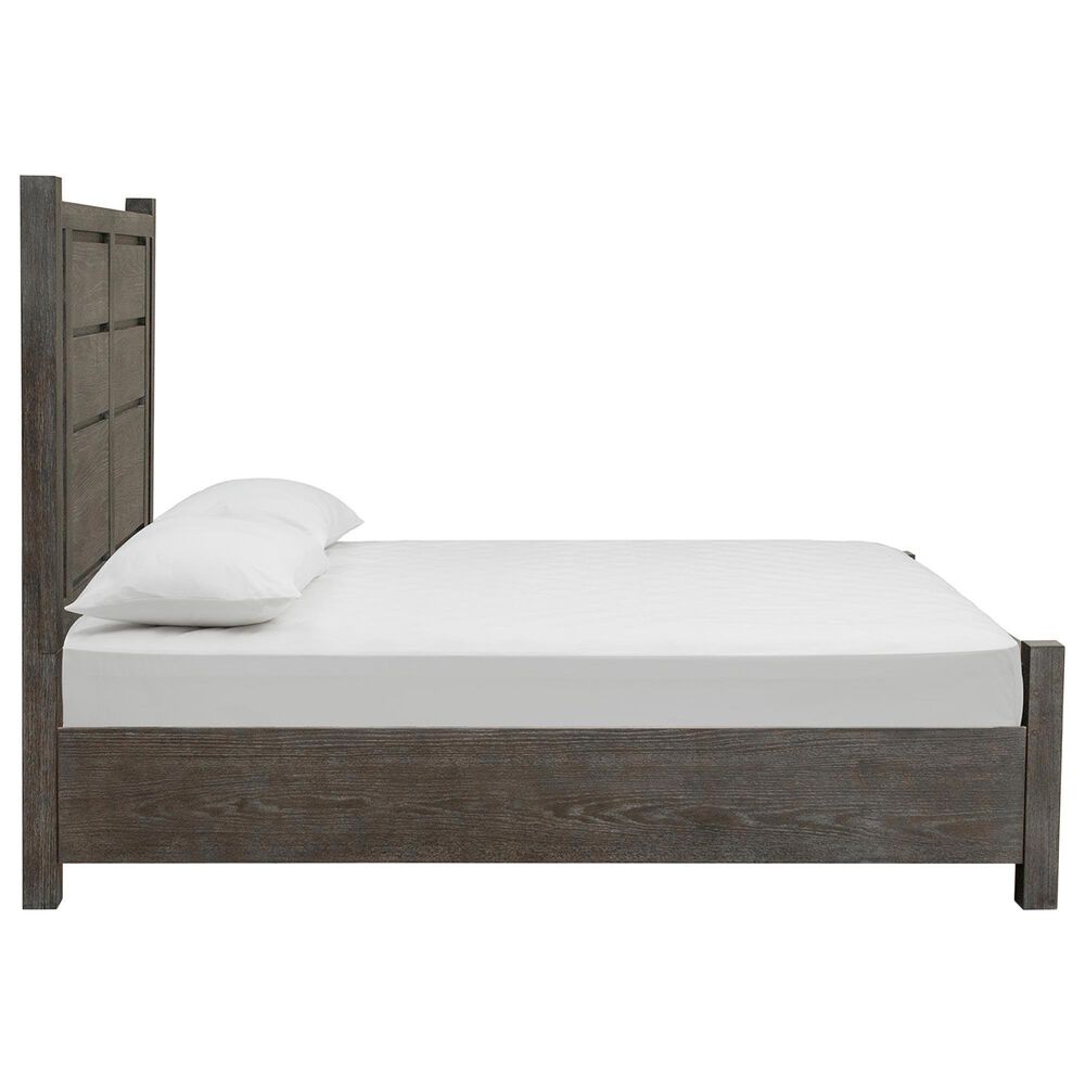 Nicolette Home Plum Creek Queen Storage Bed with Two Nightstands in Ravenwood Black, , large