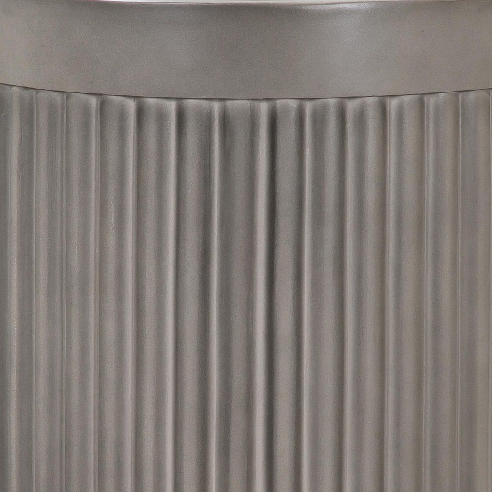 Blue River Wave End Table in Grey, , large
