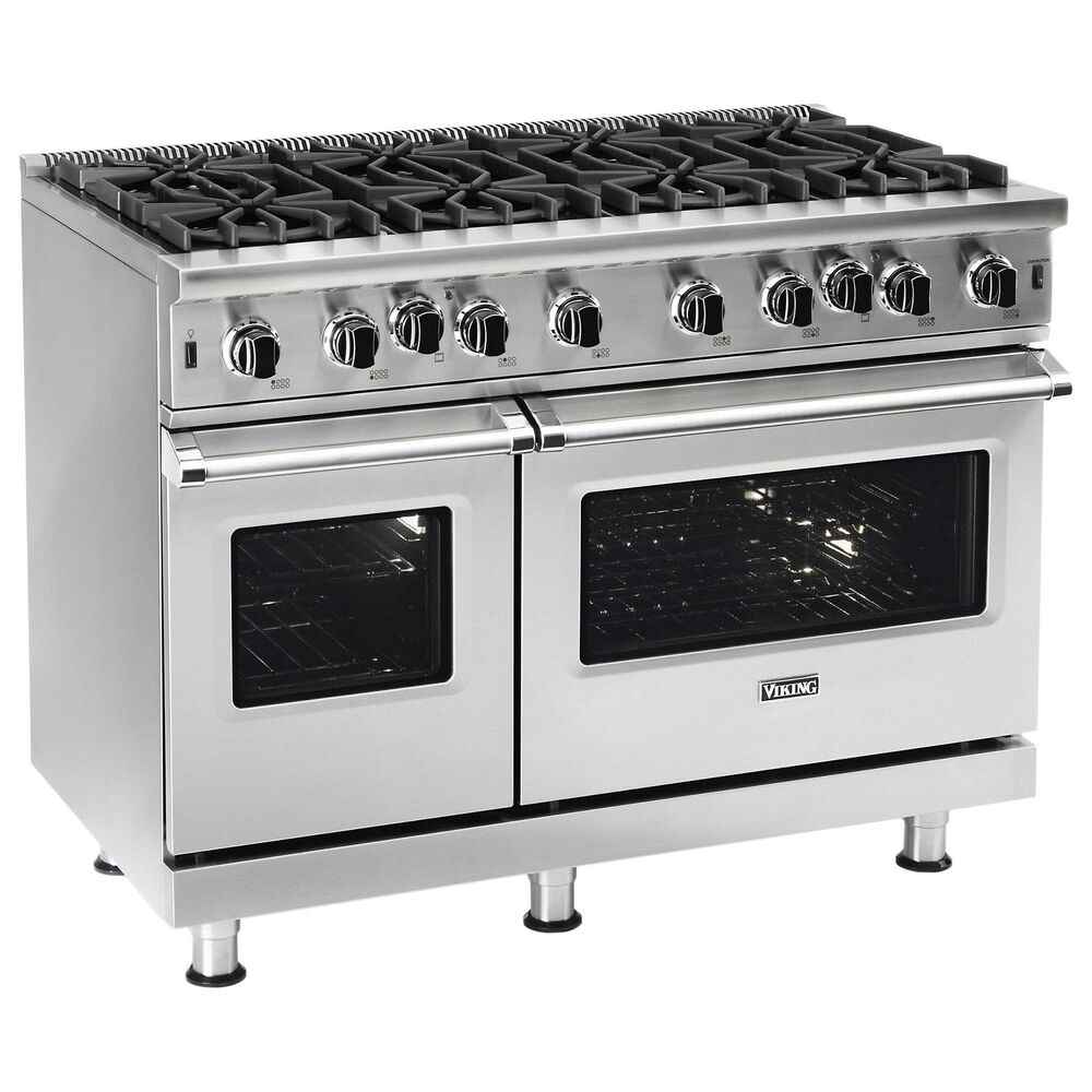Viking Range 48&quot; Gas Range with 8 Burners in Stainless Steel, , large