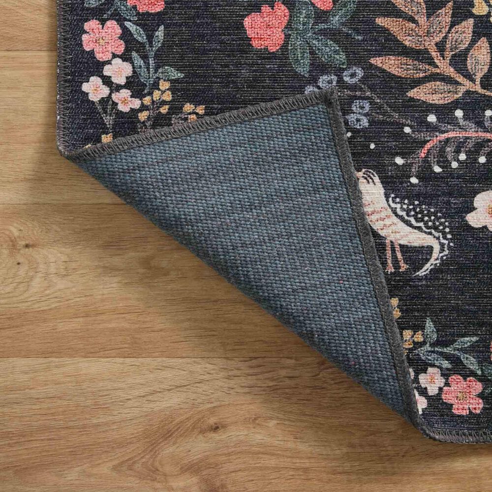 Rifle Paper Co. x Loloi Maison Tuileries 5&#39; x 7&#39;6&quot; Black Area Rug, , large