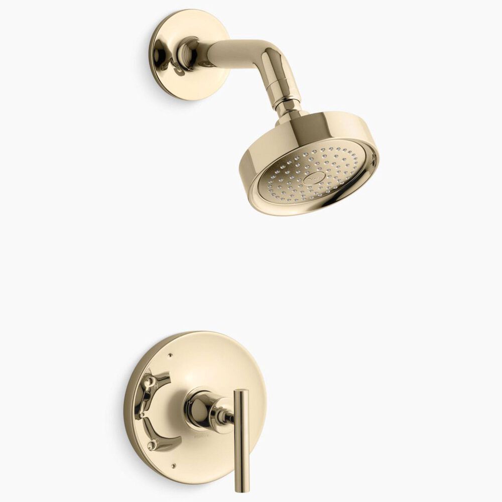 Kohler Purist Rite-Temp Shower Trim Kit with Lever Handle in Vibrant French Gold, , large