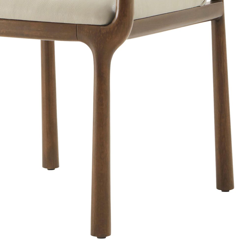Theodore Alexander Kesden Arm Chair with Humus Upholstered in Pyramid Brown, , large