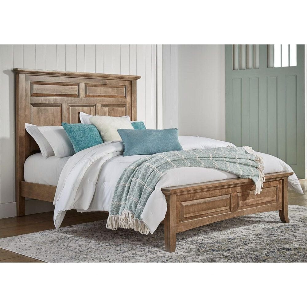 Archbold Furniture Company Provence 3-Piece Queen Panel Bed and Two Nightstands in Sandstone, , large