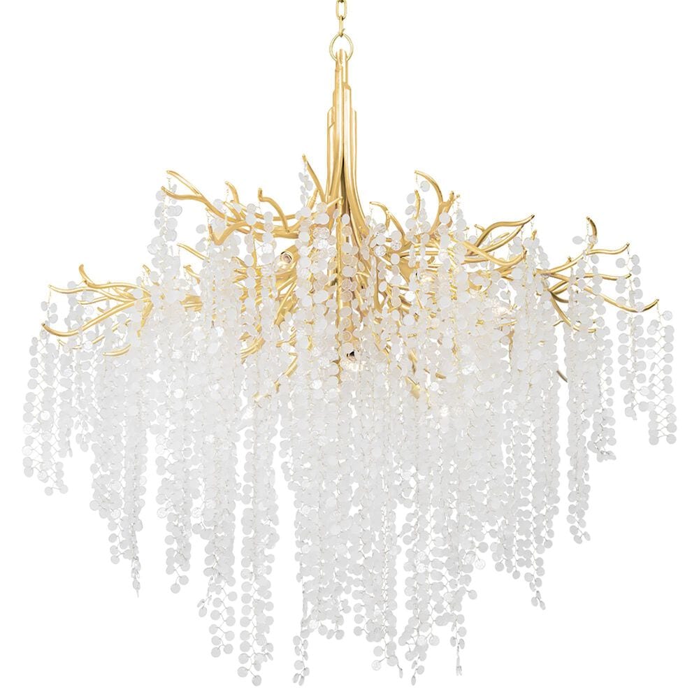 Troy Lighting Genoa 12-Light Chandelier in Gold Leaf, , large