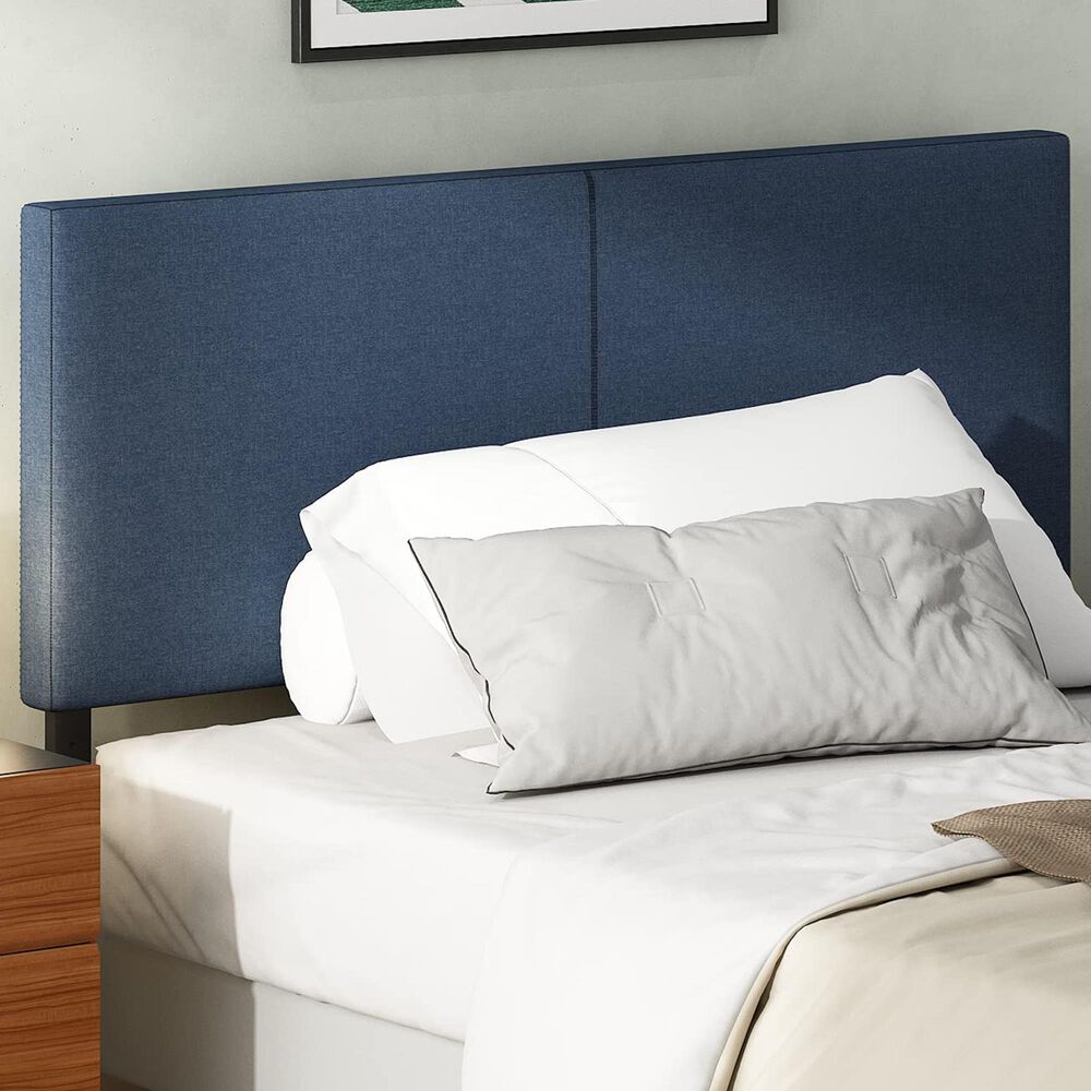HOMLUX Roanne Full Upholstered Headboard in Denim, , large