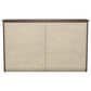 Archbold Furniture Shaker Dresser and Mirror in Brown Mahogany, , large