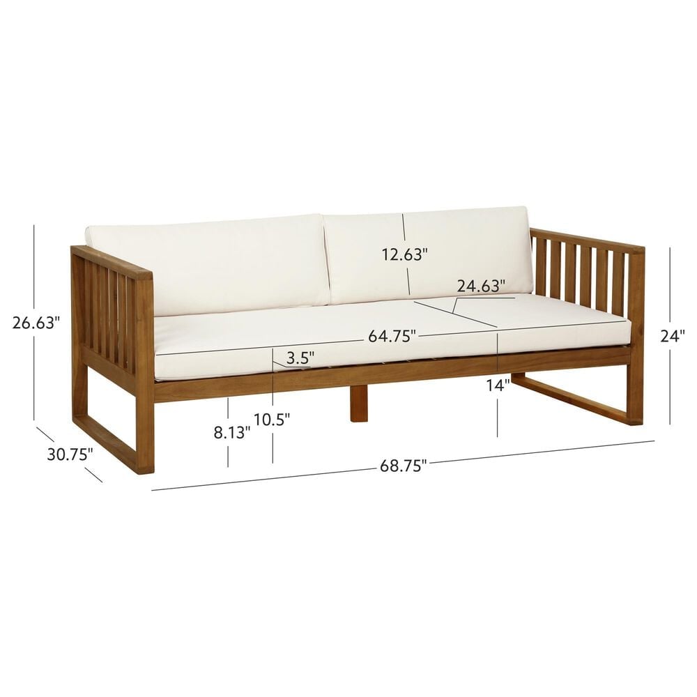 Linon Home Decor Dennehy Daybed in Acacia, , large