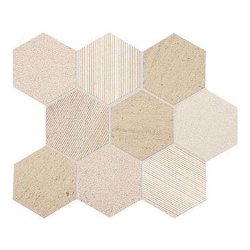 Marazzi Haven Point Honest Greige 12" x 12" Natural Stone Mosaic Sheet, , large