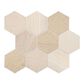 Marazzi Haven Point Honest Greige 12" x 12" Natural Stone Mosaic Sheet, , large