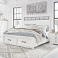 Ashley Ashbryn Queen Storage Bed in White and Natural, , large