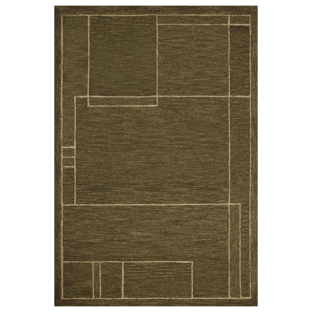 Loloi Barrow Olive and Natural 2"3" x 3"9" Area Rug, , large
