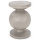 Hearth and Haven Outdoor Sculptural Round End Table with Pedestal Base in Natural, , large