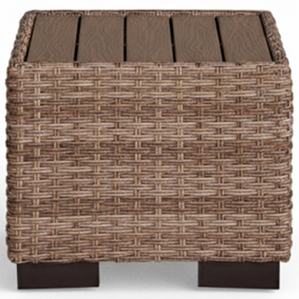 Slate and Company Isla Outdoor End Table in Honey Brown, , large