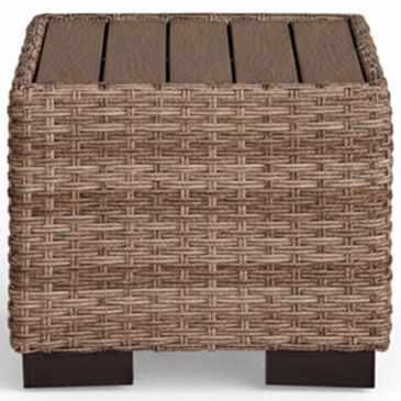 Slate and Company Isla Outdoor End Table in Honey Brown, , large