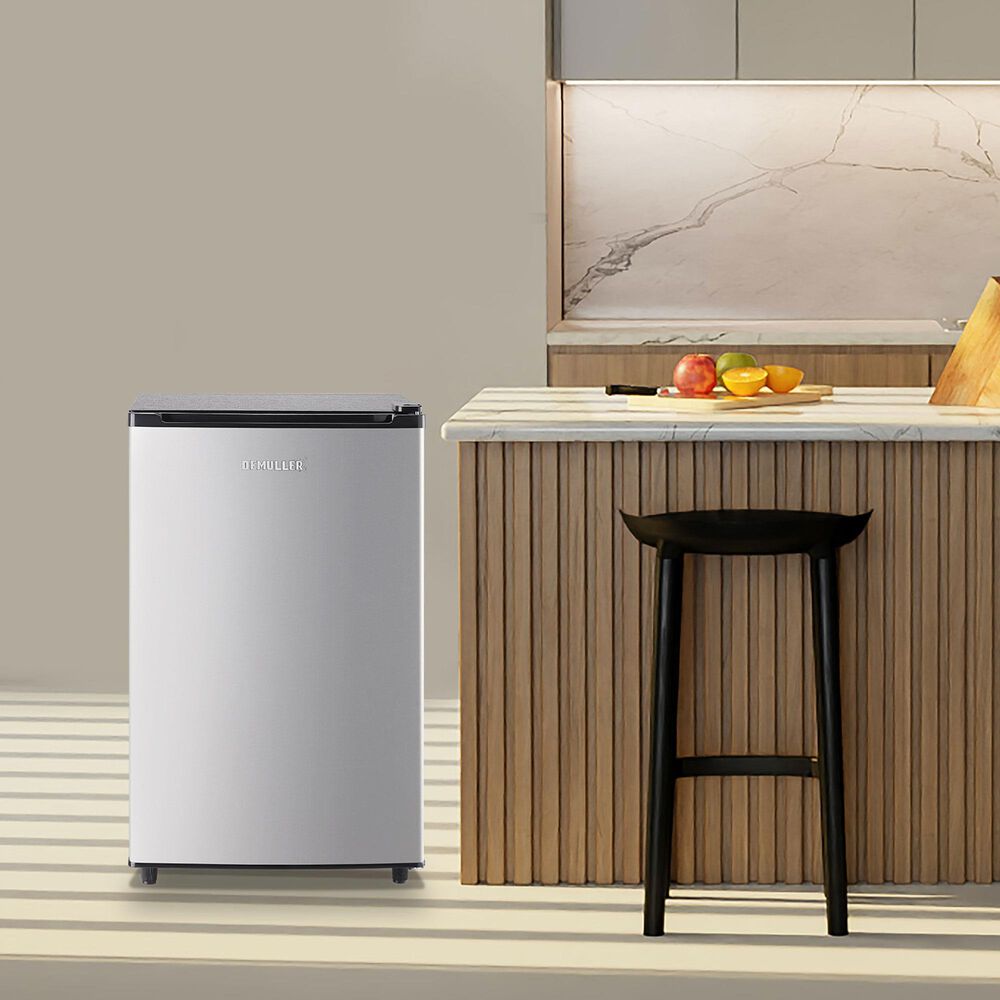 HOMLUX 3.2 Cu. Ft. Single Door Upright Freezer in Silver, , large