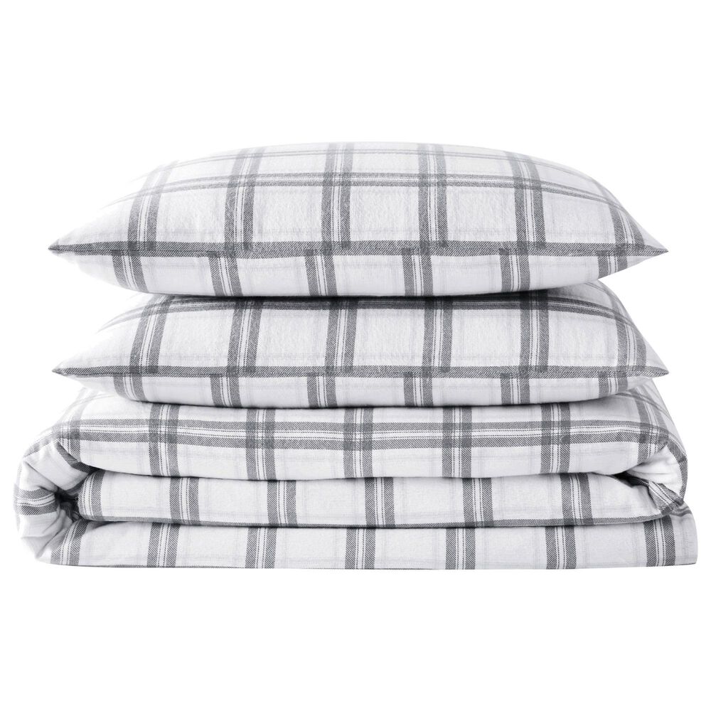 Pem America London Fog 3-Piece Full/Queen Comforter Set in White and Grey, , large