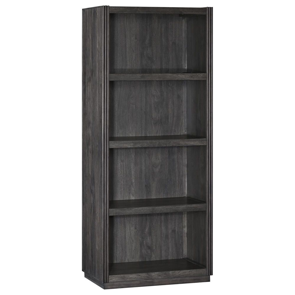 Belle Furnishings Modern Edge 3-Piece Writing Desk with Bookcase and Castered File Cabinet Set in Caffe, , large