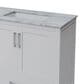Lexora Home Jacques 80" Double Bathroom Vanity in White with 2 cm White Carrara Marble Top and Rectangular Sinks, , large