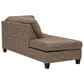 Ashley Navi 2-Piece Right Facing Stationary Sleeper Sectional in Fossil, , large