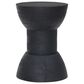 Zuo Modern Wisdom Table Stool in Matte Black/Black, , large