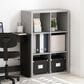 HOMLUX 6-Cube Reversible Open Back Bookshelf in Light Grey, , large