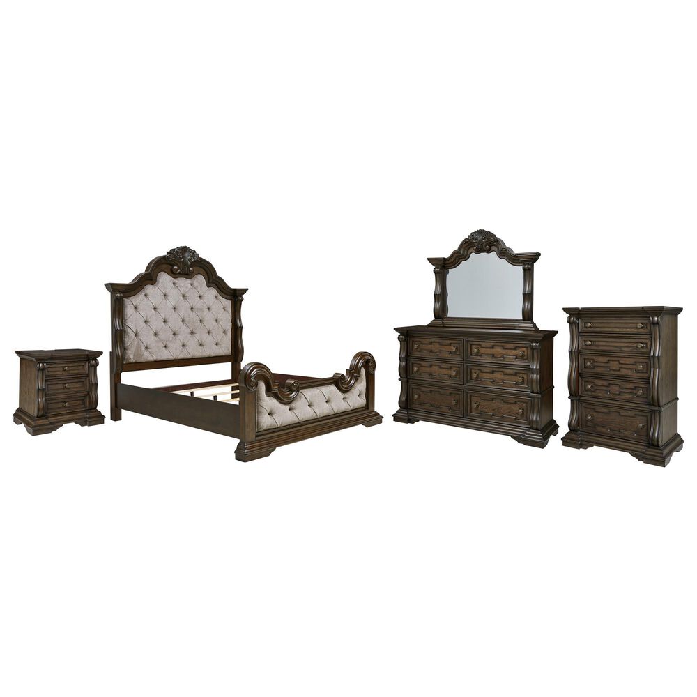 Millenium Maylee 5-Piece Queen Bedroom Set in Dark Brown, , large