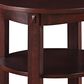 OSP Home Lane Round End Table in Espresso, , large