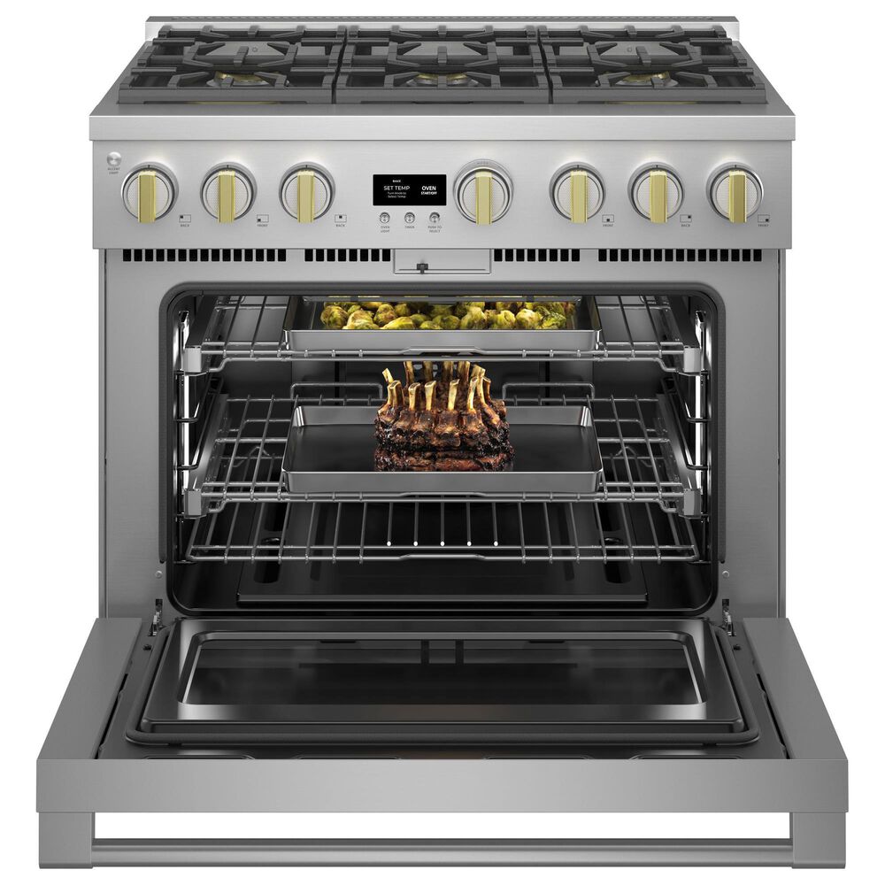 Monogram 36&quot; All Gas Professional Range with 6 Burners in Stainless Steel, , large