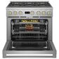 Monogram 36" All Gas Professional Range with 6 Burners in Stainless Steel, , large