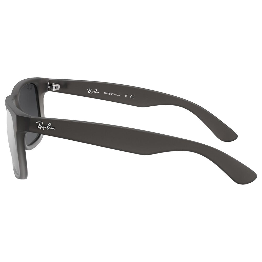 Ray-Ban Justin Sunglasses with Silver Lenses in Matte Grey, , large