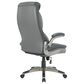 Valor Living Executive Chair with Charcoal Grey Upholstery in Titanium, , large