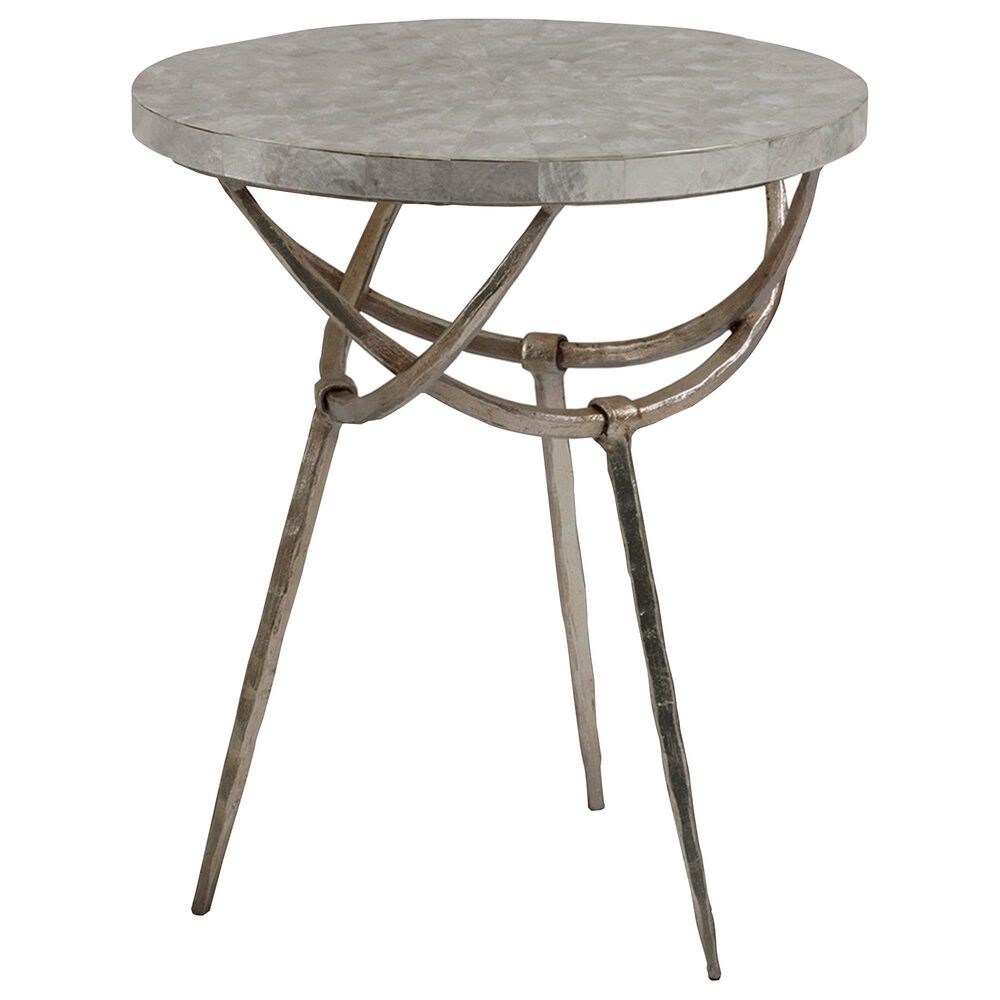 Artistica Metal Sergio Spot Table in White and Champagne, , large