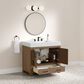 37B Alanya 36" Single Bathroom Vanity in Walnut Drift with White Composite Stone Top, , large