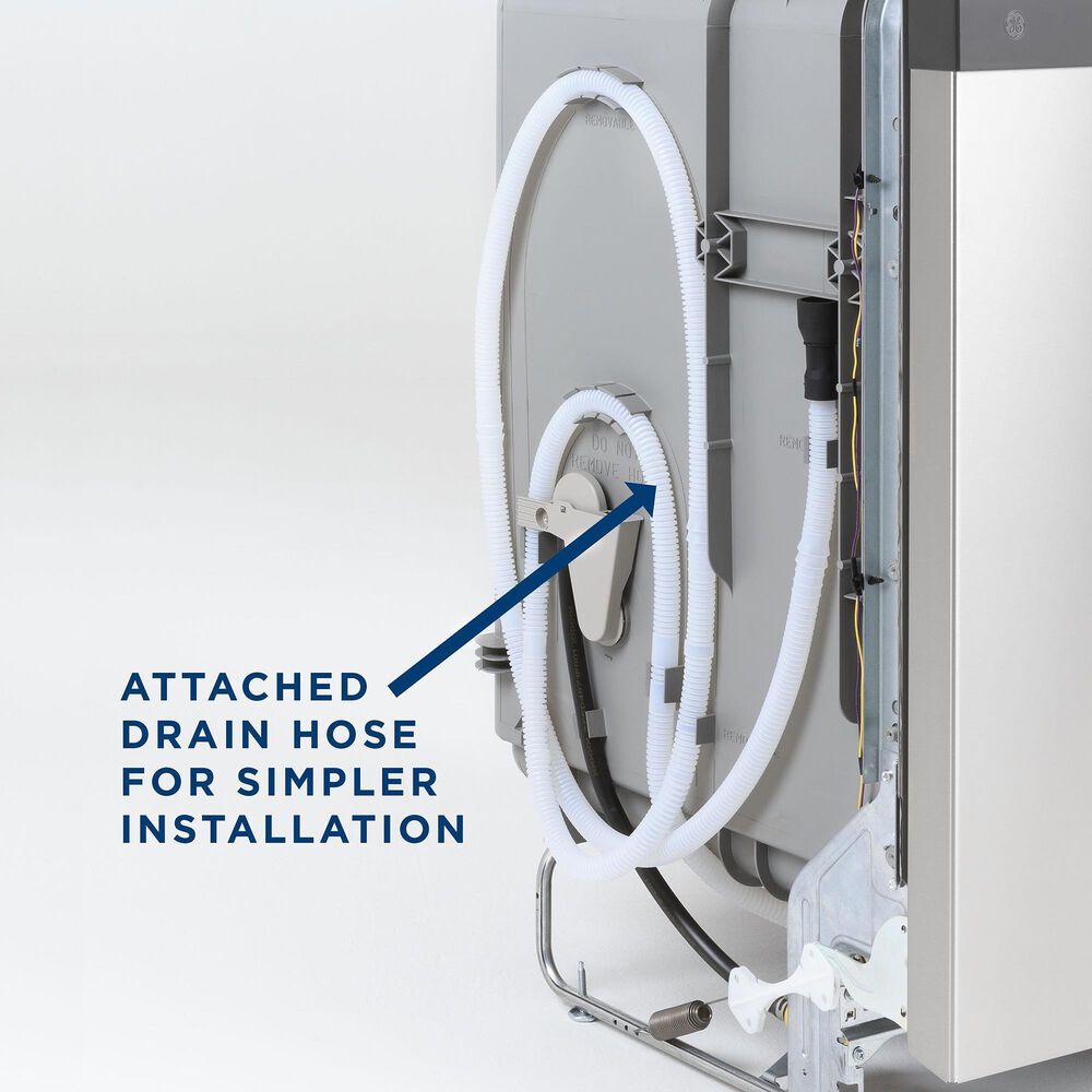 GE Appliances 24" Electronic Touch Built-In Dishwasher in Black, , large