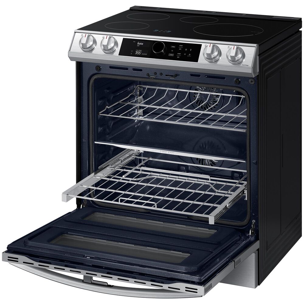Samsung 6.3 Cu. Ft. Slide-In Dual Door Induction Range with Wi-Fi and Air Fry in Stainless Steel, , large