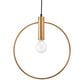 Zuo Modern Irenza Ceiling Lamp in Brass, , large